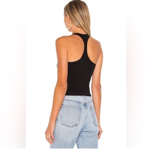 Free People Intimately Hayley High Neck Racerback Black Tank Top XS Small - Picture 2 of 6